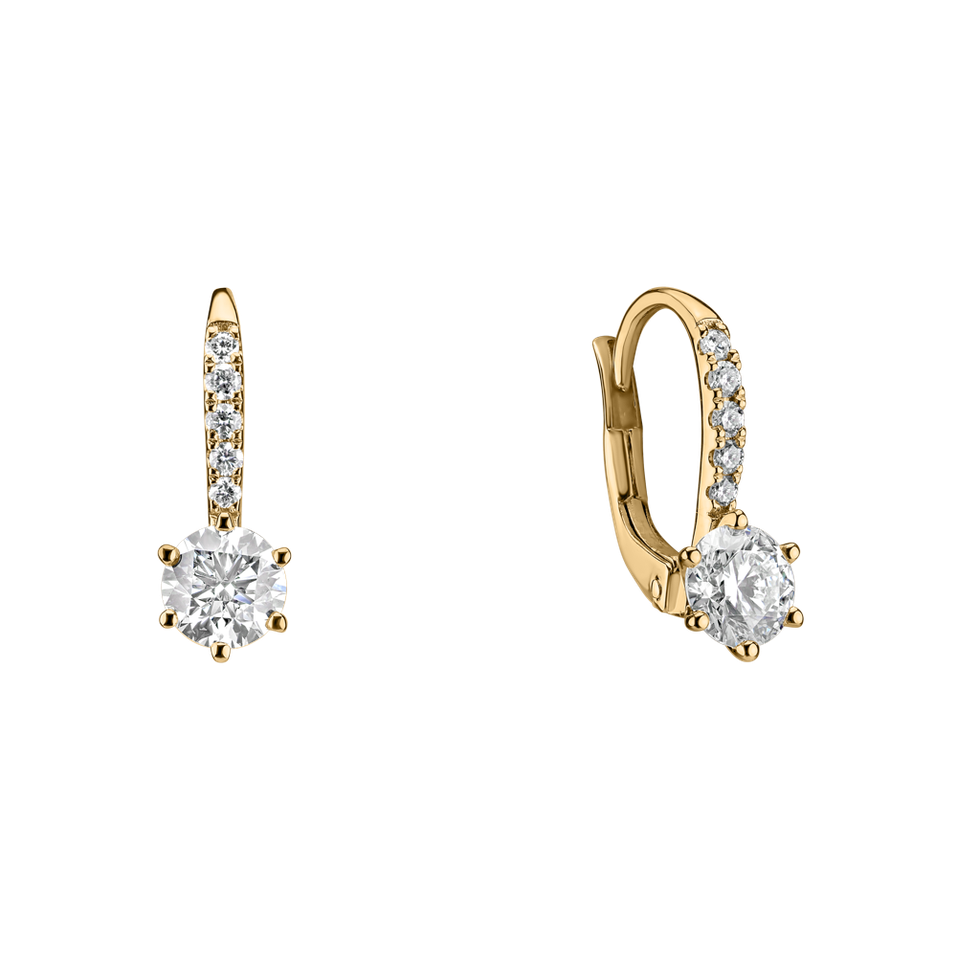 Náušnice s diamantmi Essential Glow