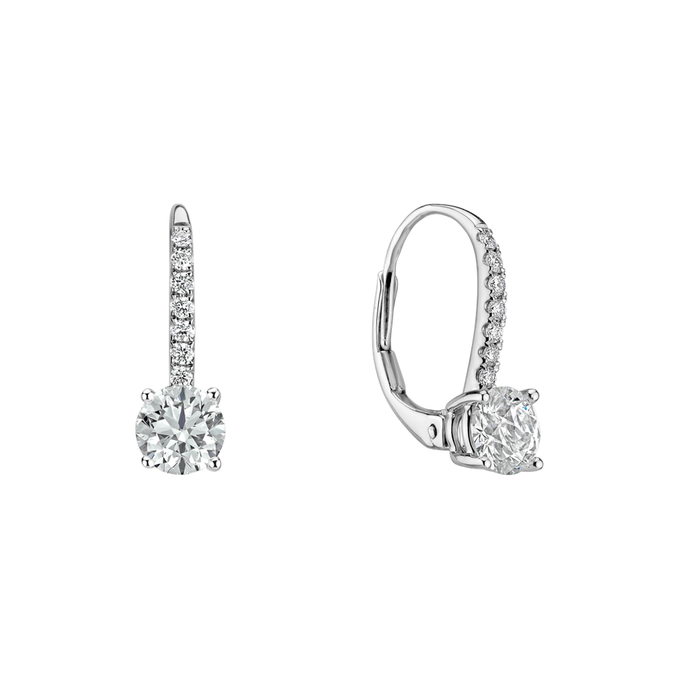 Náušnice s diamantmi Famous Glow