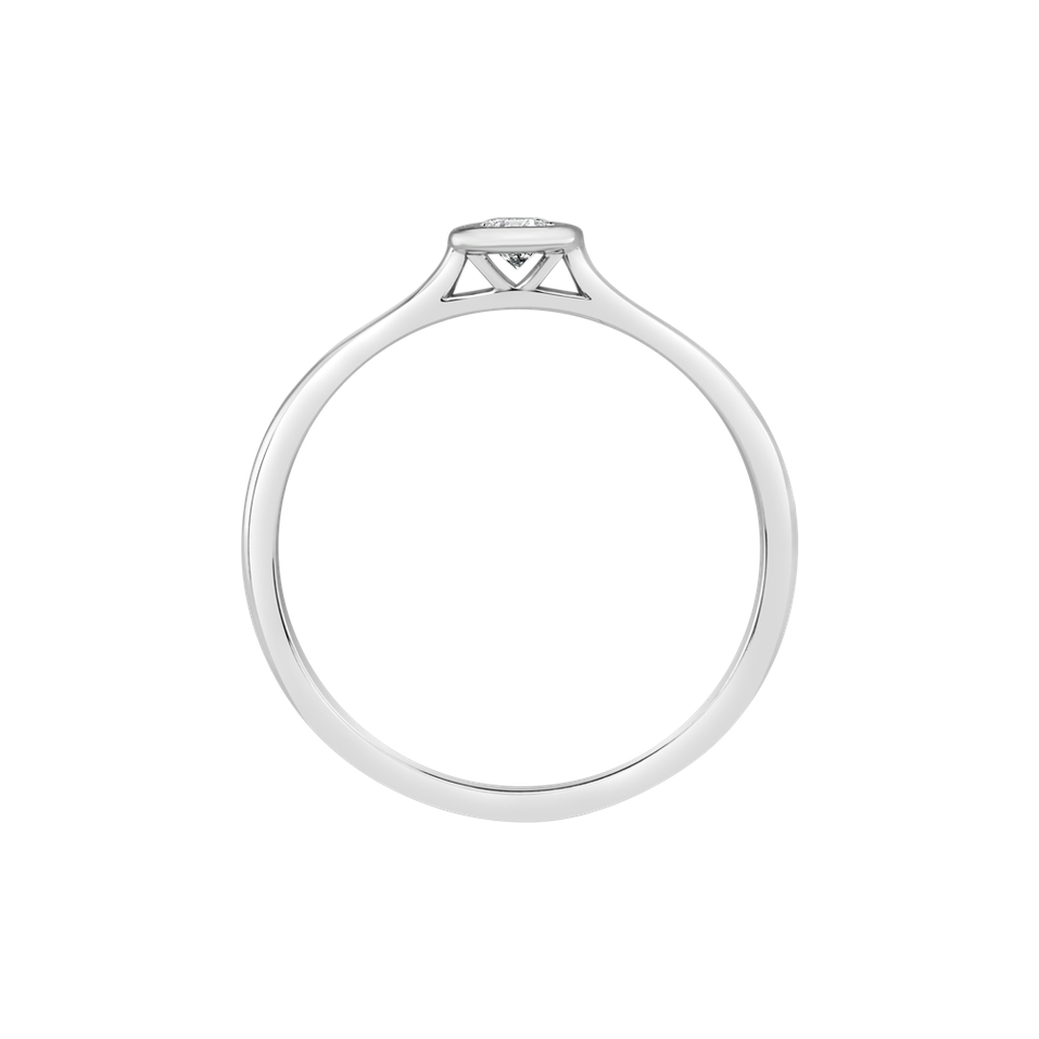 Prsteň s diamantom Classy Dot