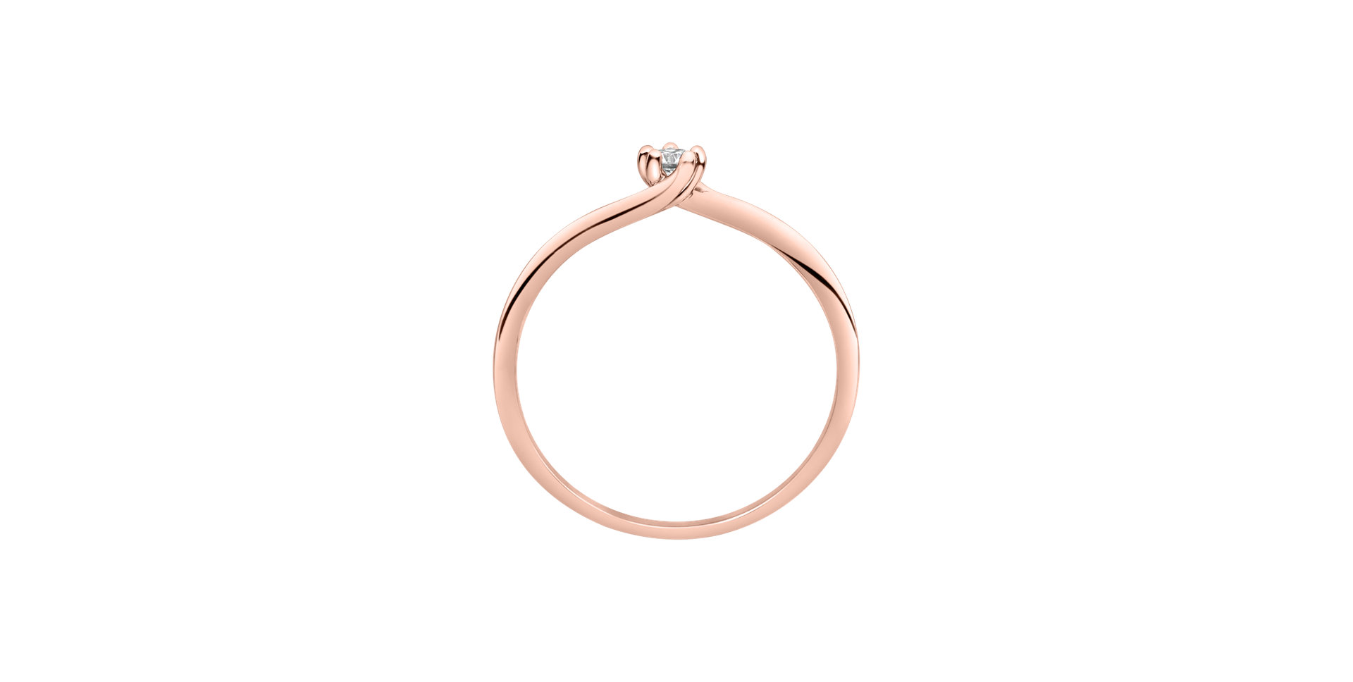 Prsteň s diamantom Vivid Love