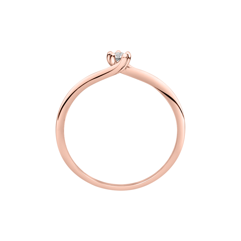 Prsteň s diamantom Vivid Love