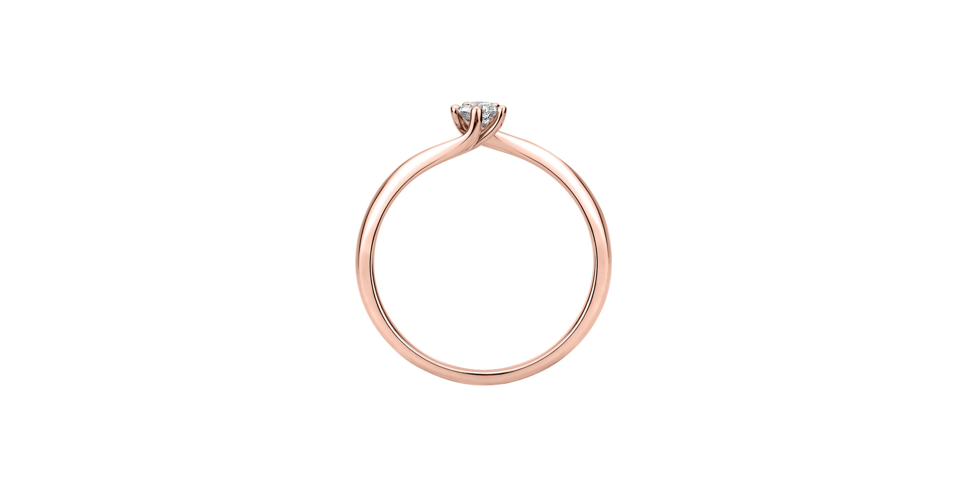 Prsteň s diamantom Vivid Love