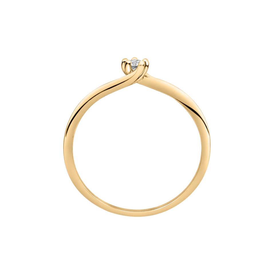 Prsteň s diamantom Vivid Love