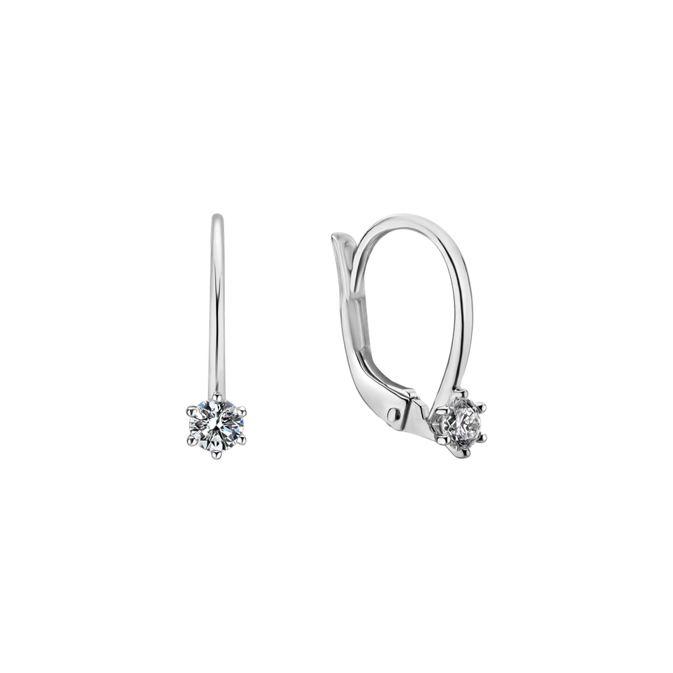 Náušnice s diamantom Everyday Glow