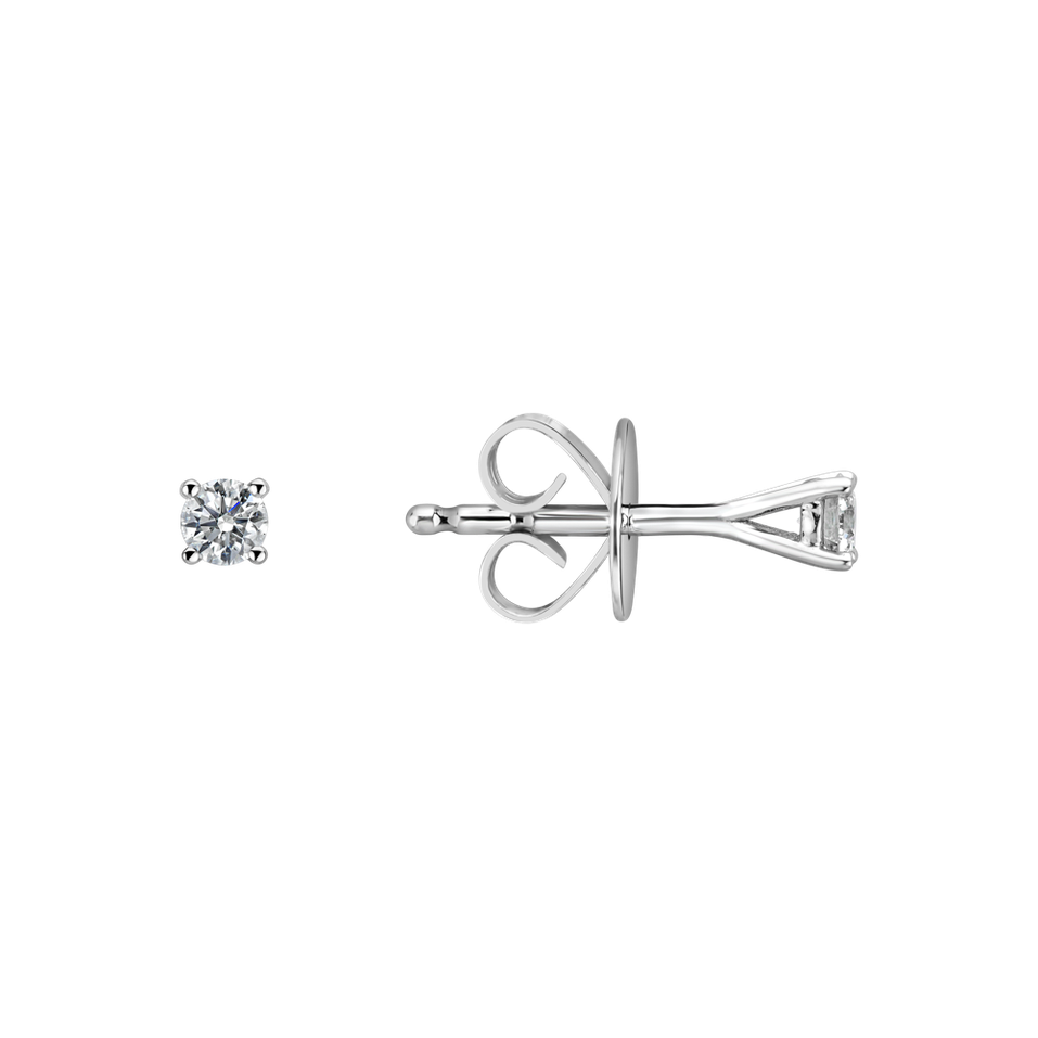Náušnice s diamantom Essential Shine