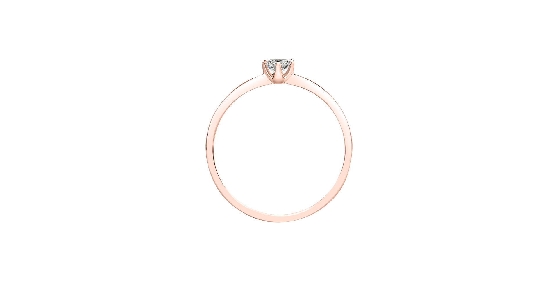 Prsteň s diamantom Love Glow