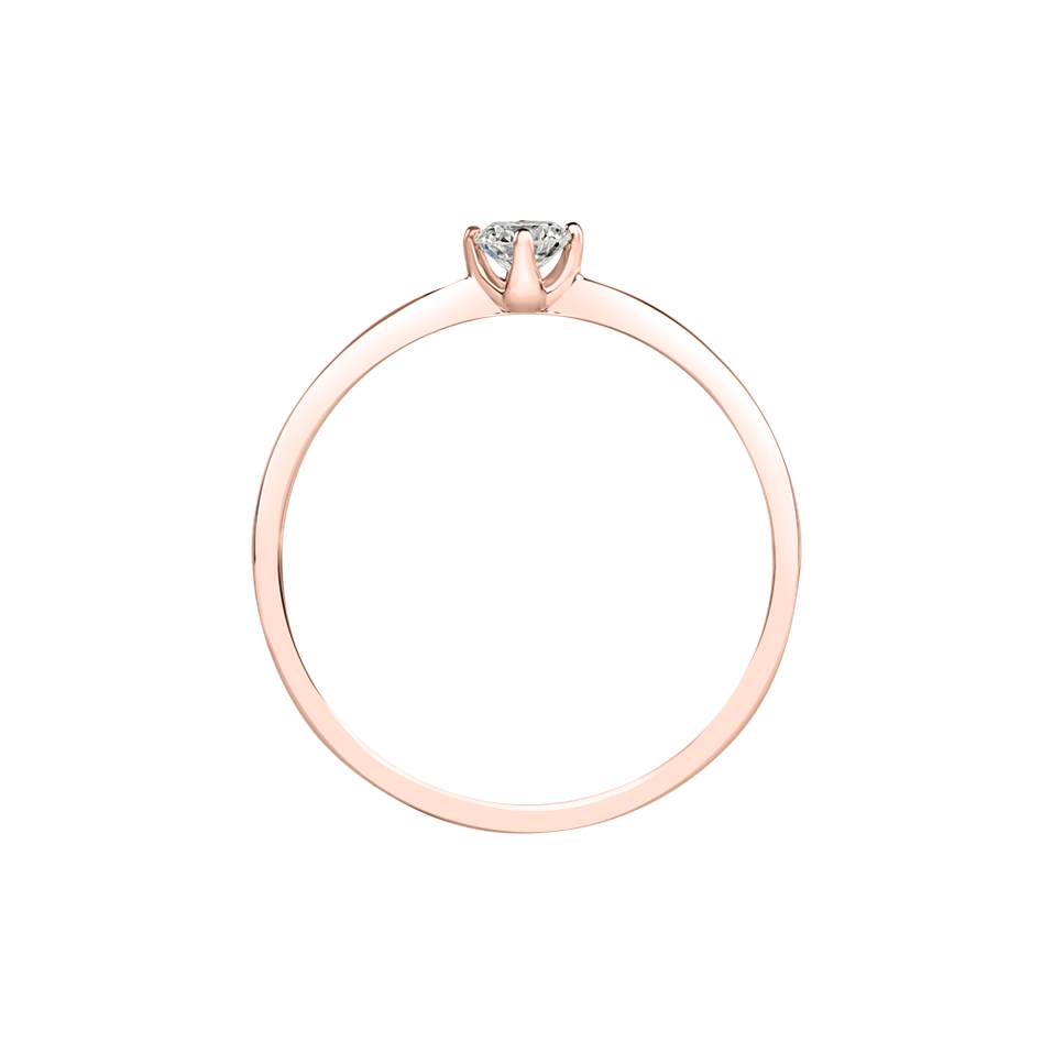 Prsteň s diamantom Love Glow