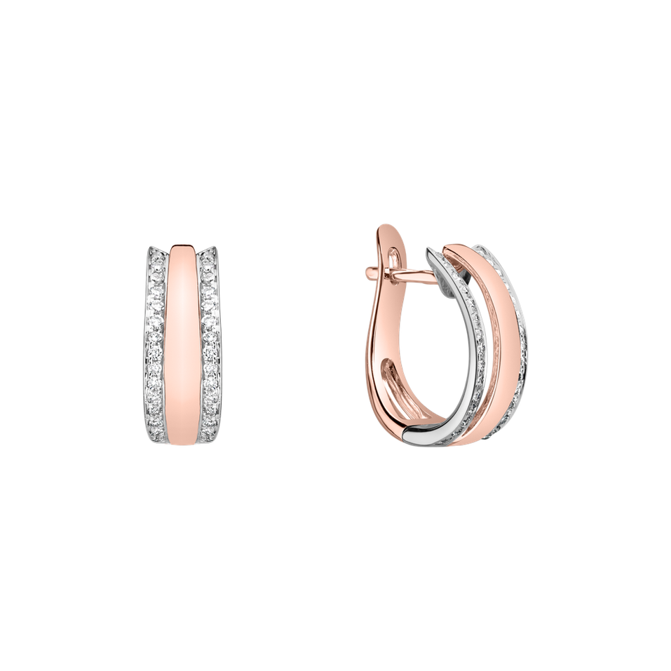 Náušnice s diamantmi Eternity Sparkle