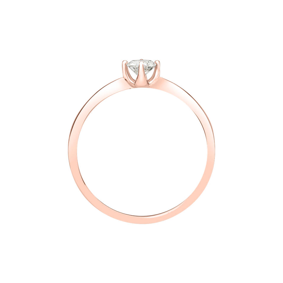 Prsteň s diamantom Love Glow