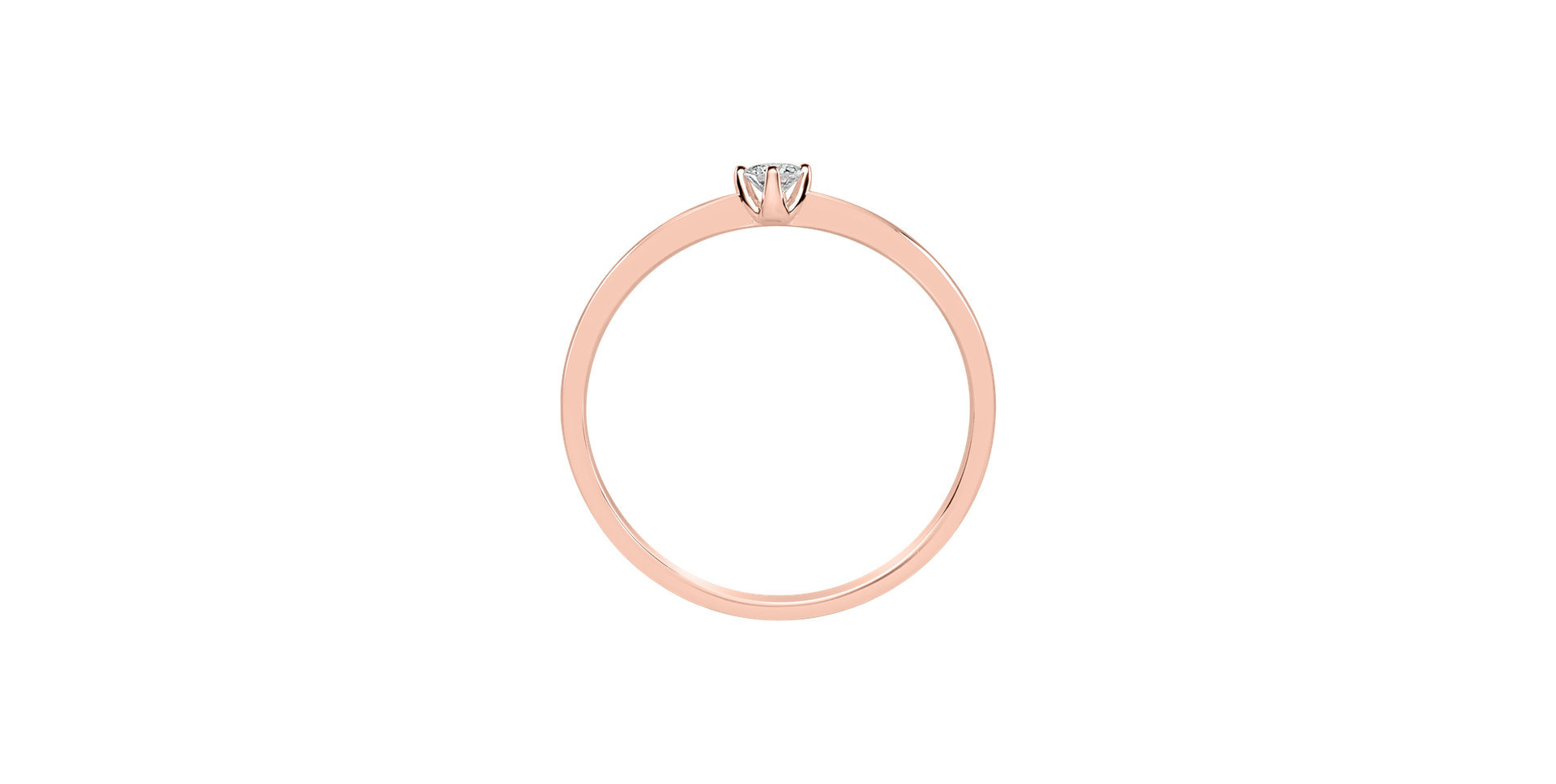 Prsteň s diamantom Love Glow