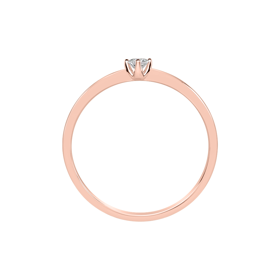 Prsteň s diamantom Love Glow