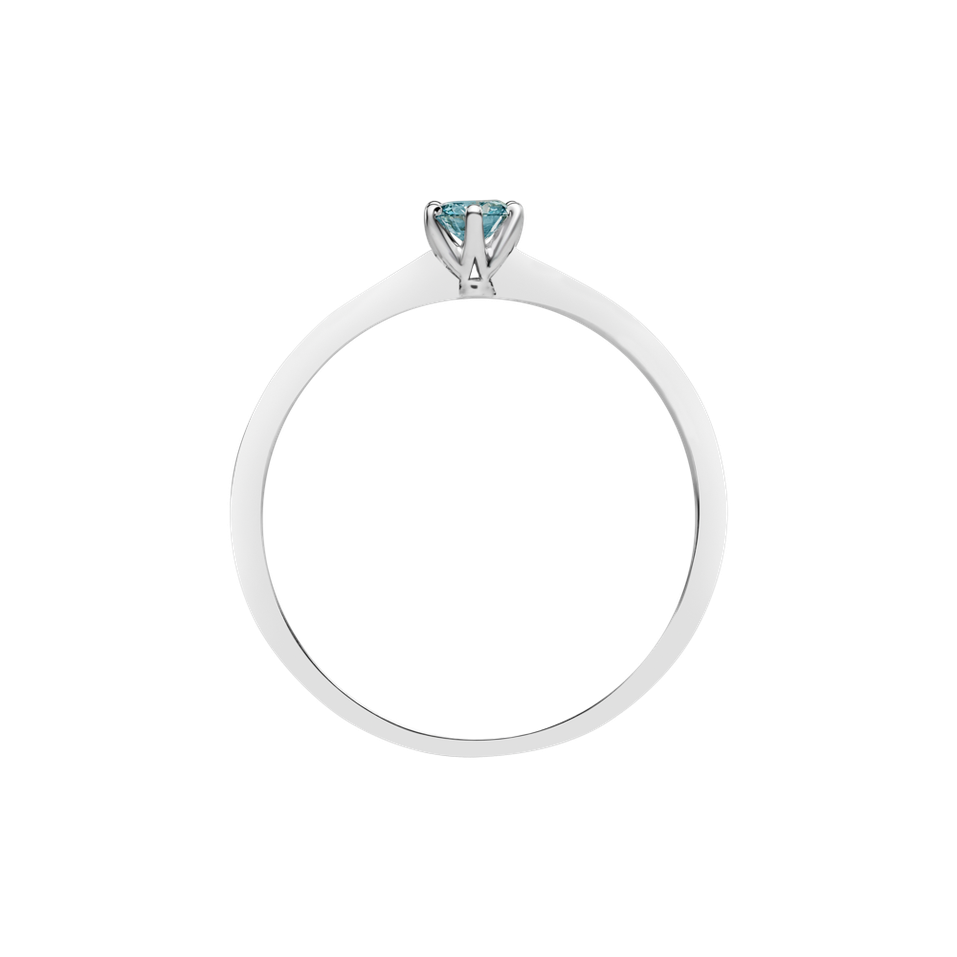 Prsteň s modrým diamantom Eternal Joy