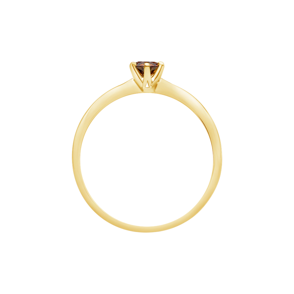 Prsteň s oranžovým diamantom Eternal Joy