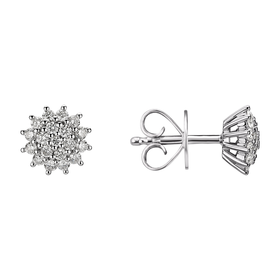 Náušnice s diamantmi Midnight Sun