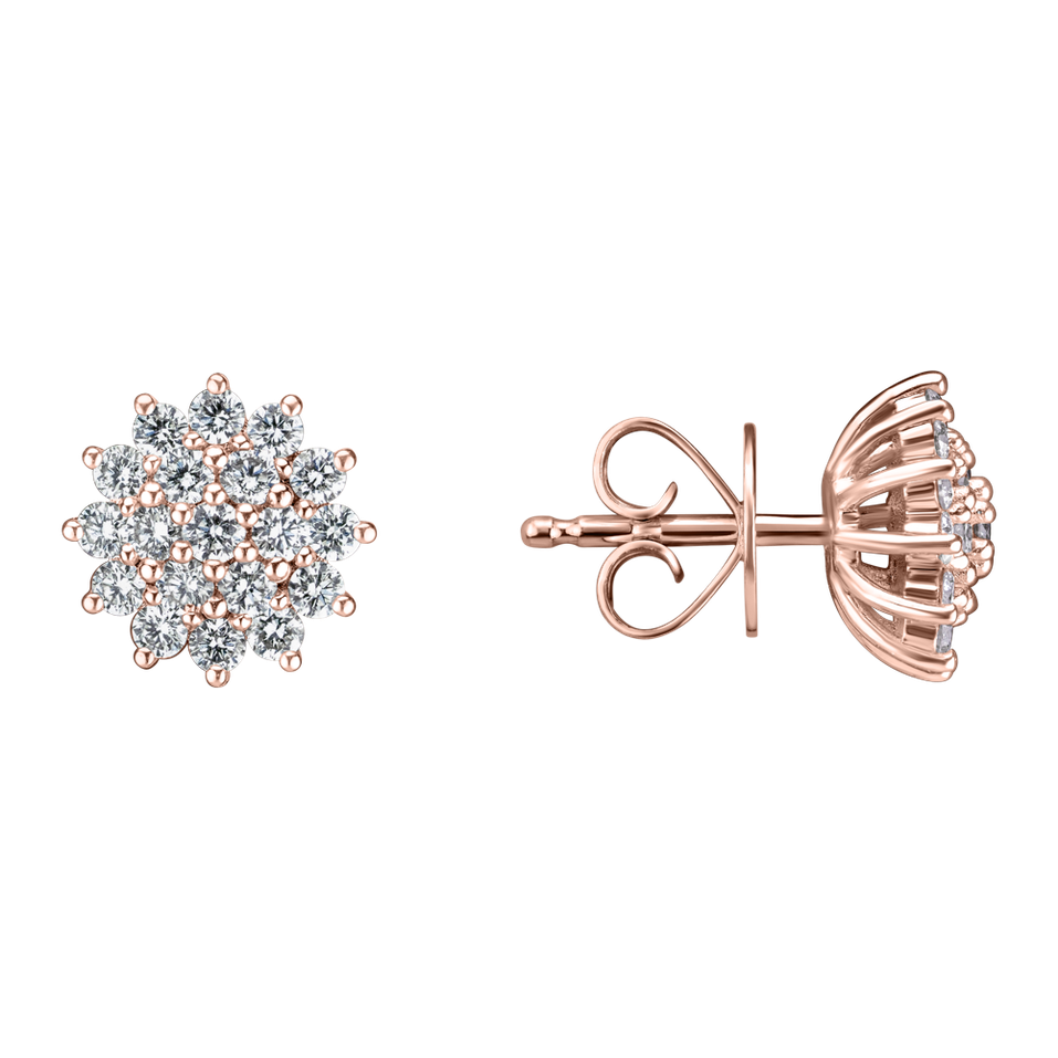 Náušnice s diamantmi Midnight Sky