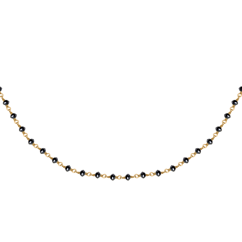 Náhrdelník s čiernymi diamantmi Dark Melody