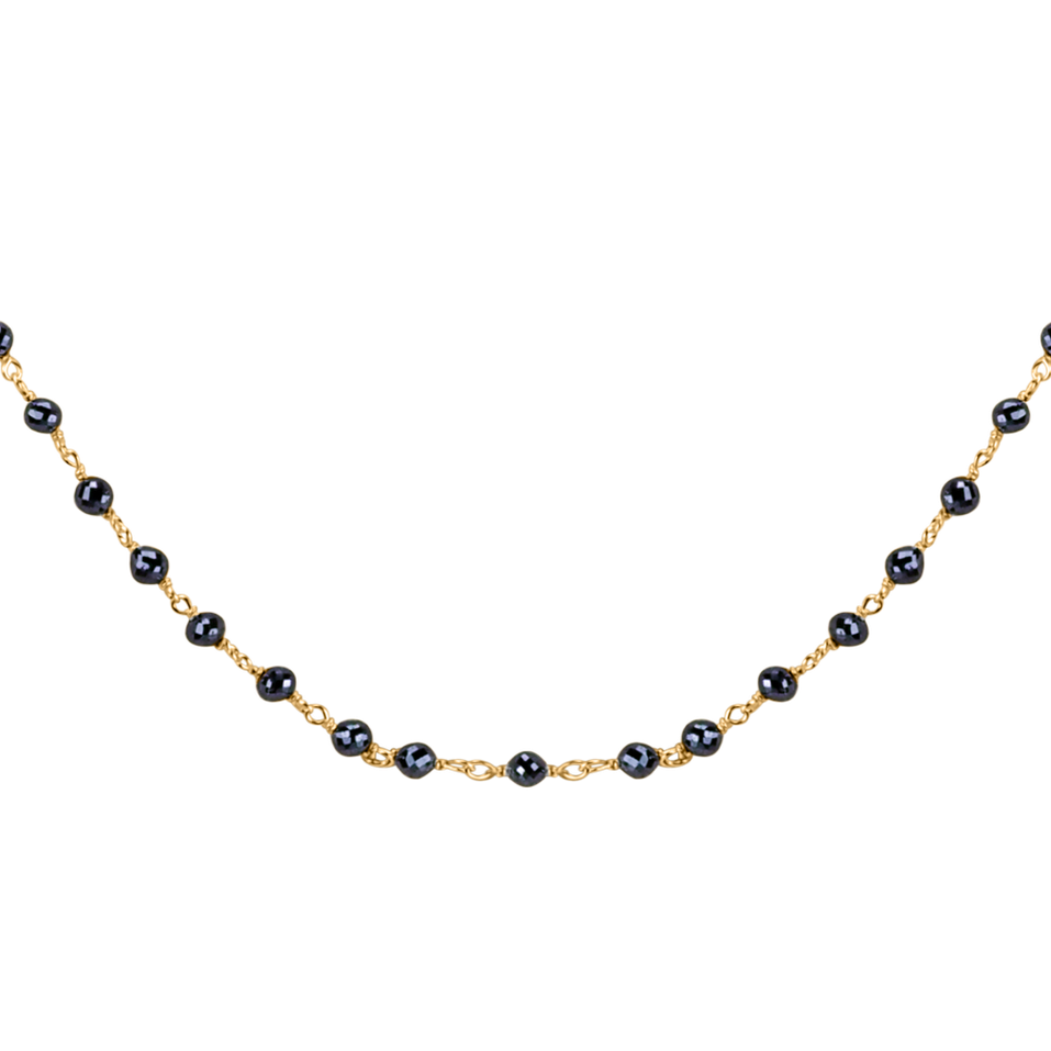 Náhrdelník s čiernymi diamantmi Dark Melody