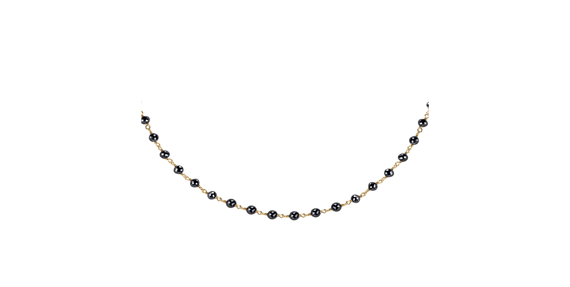 Náhrdelník s čiernymi diamantmi Dark Melody