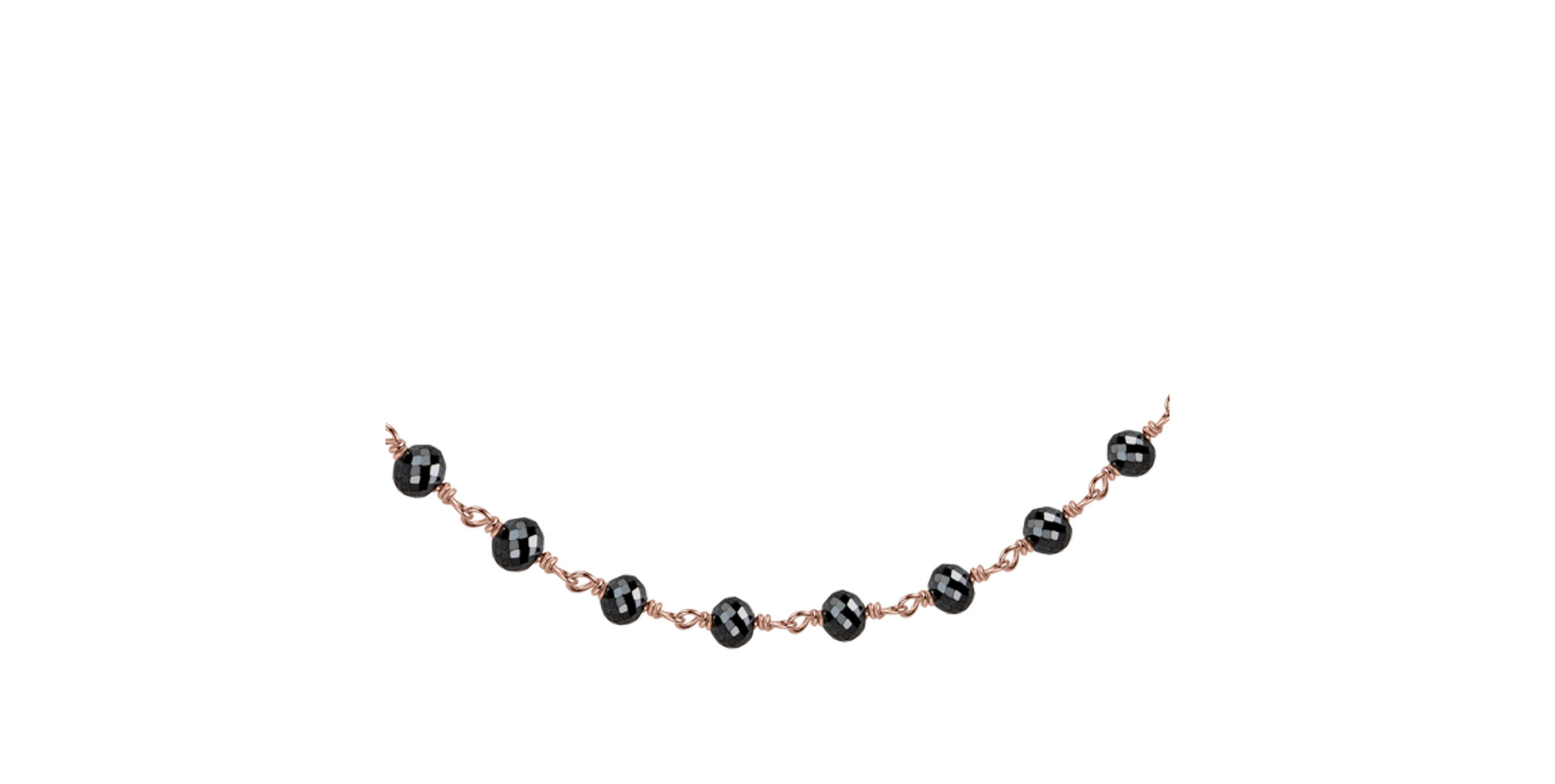 Náramok s čiernymi diamantmi Dark Melody