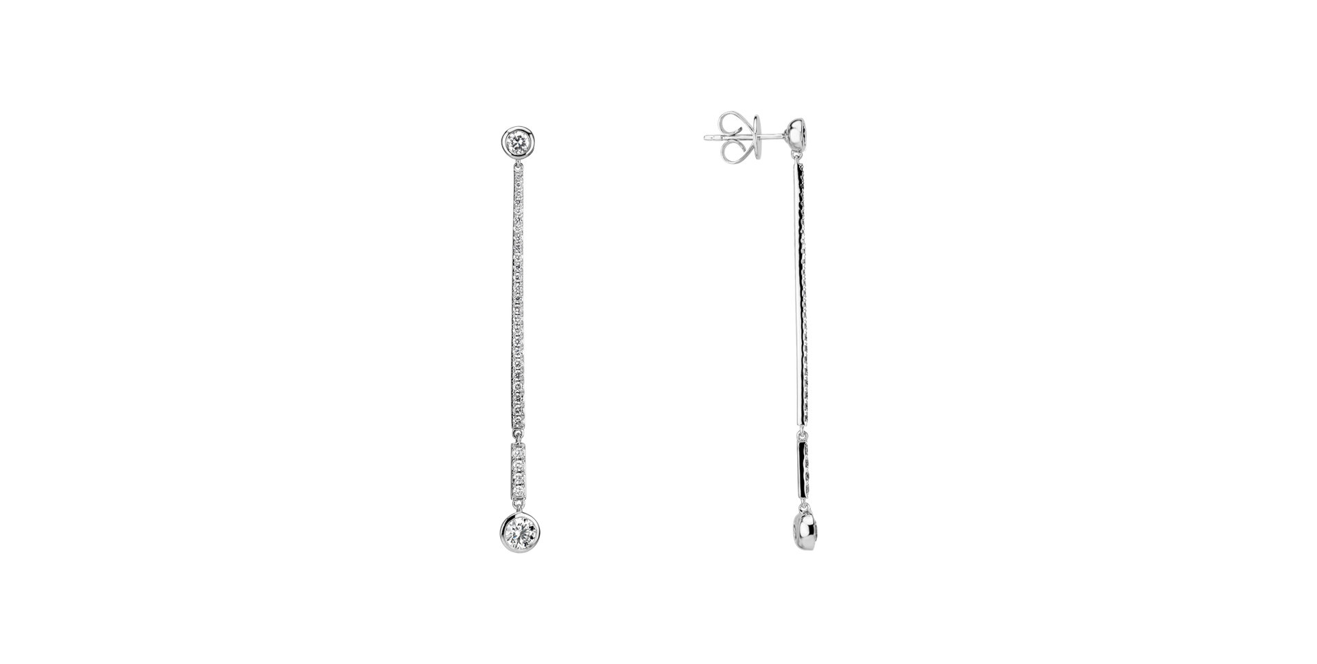 Náušnice s diamantmi Luxury Line