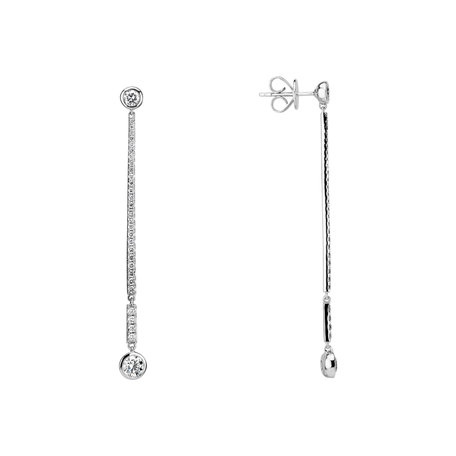 Náušnice s diamantmi Luxury Line