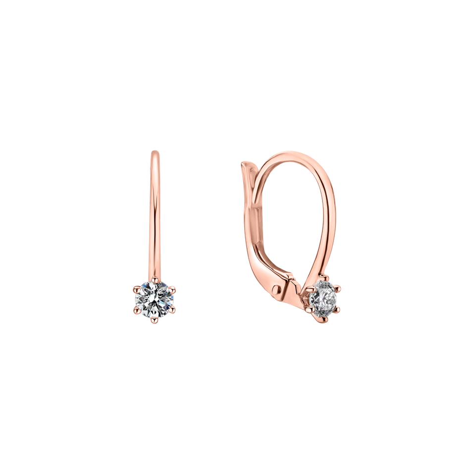 Náušnice s diamantom Everyday Glow