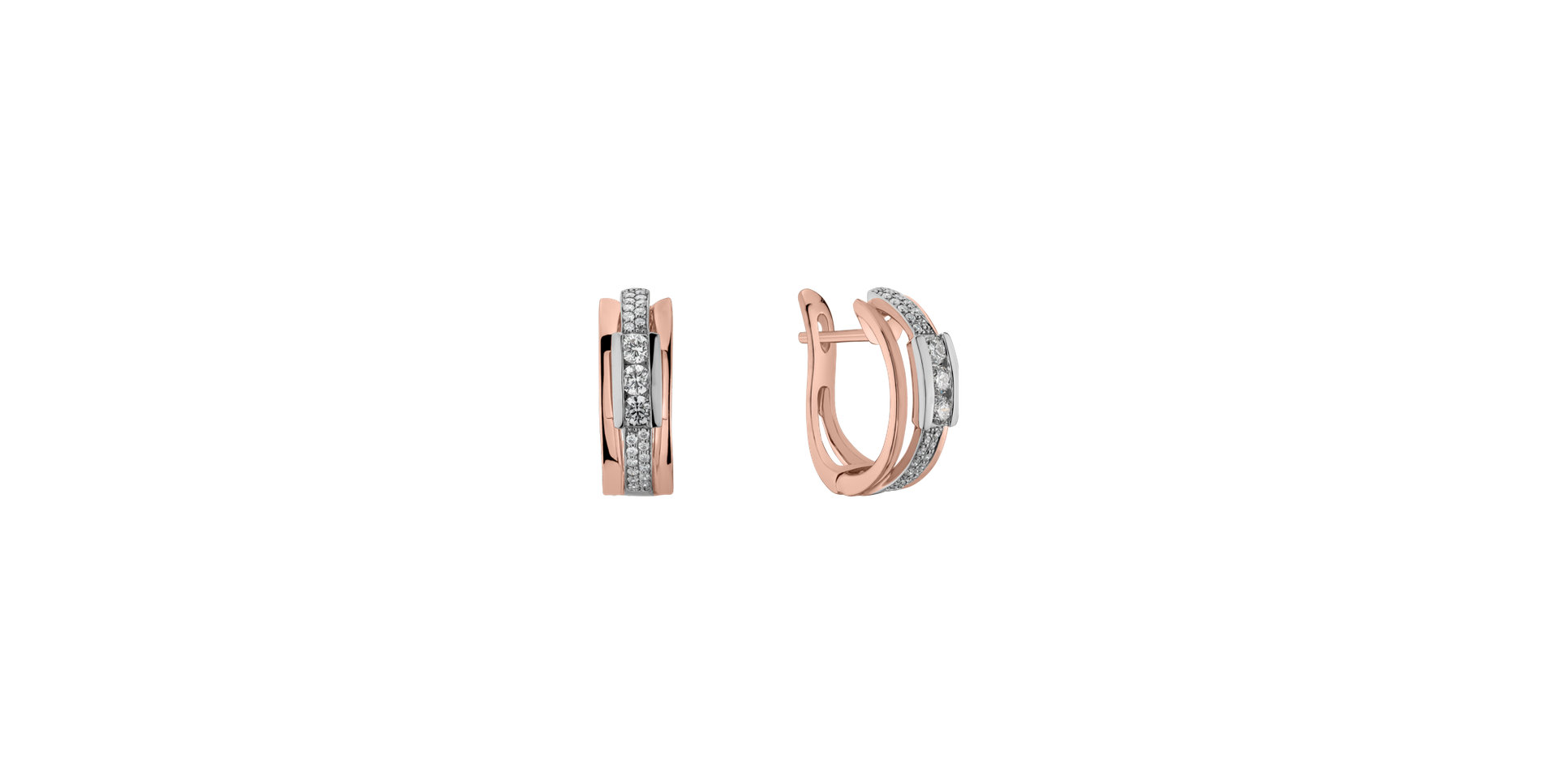 Náušnice s diamantmi Amazing Mosaic