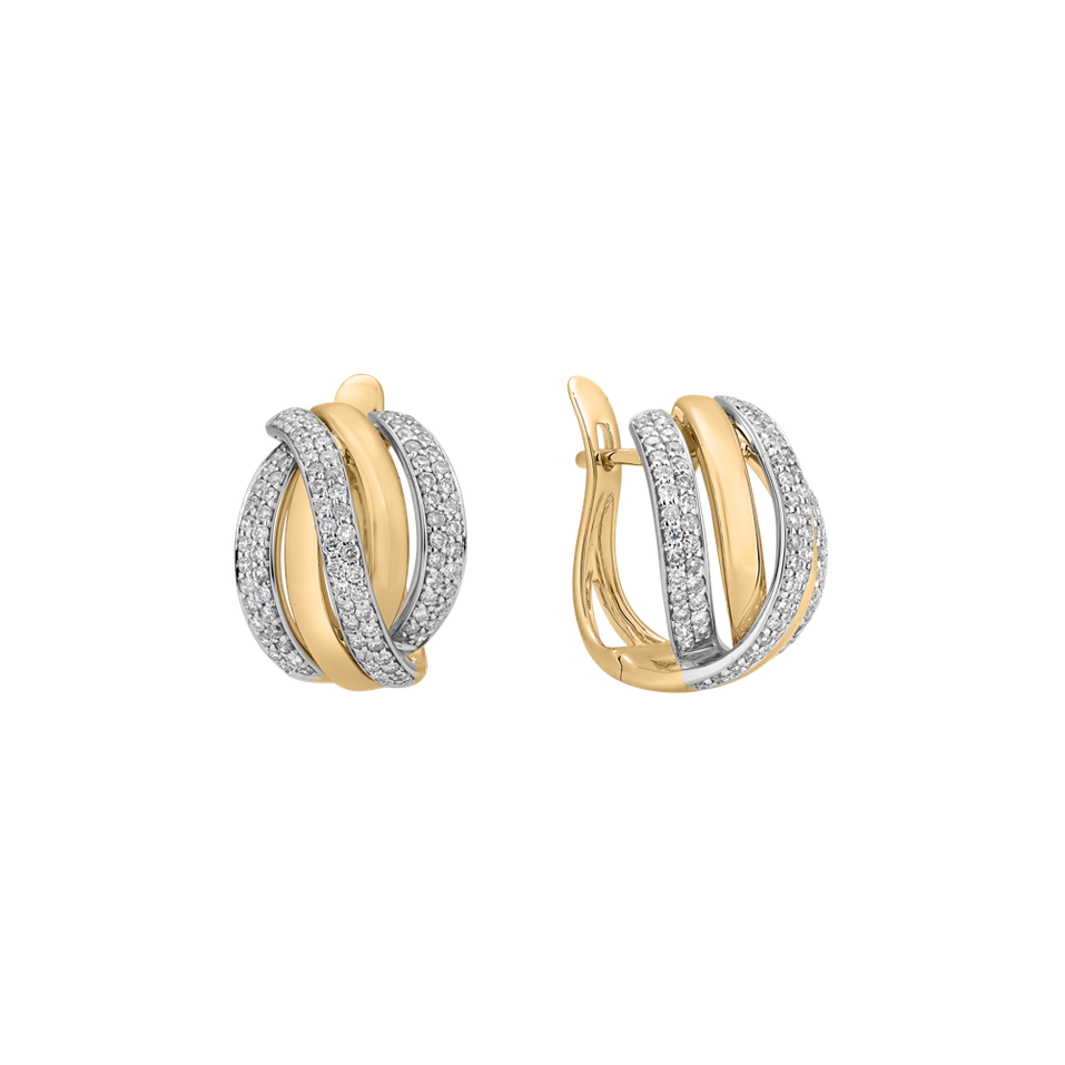 Náušnice s diamantmi Festive Moment