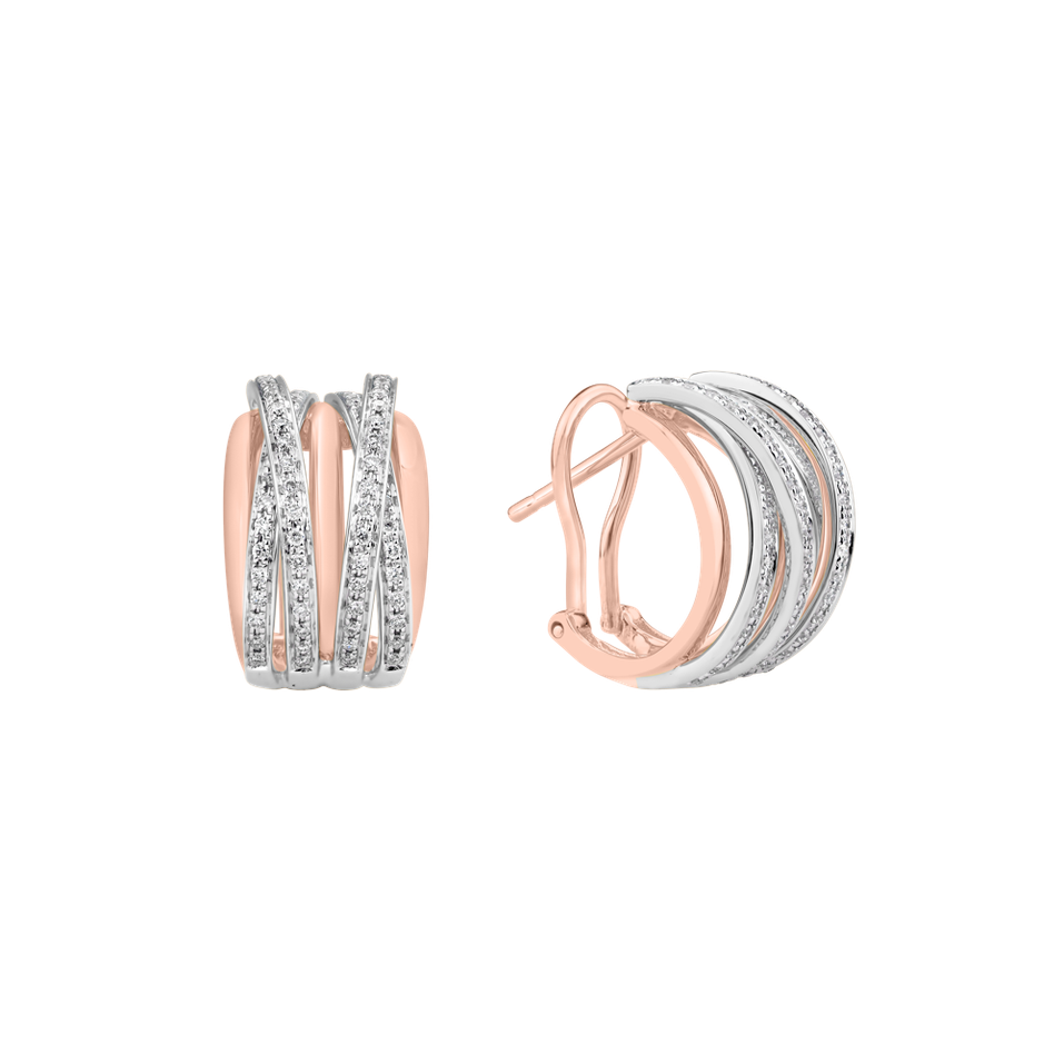 Náušnice s diamantmi Luxury Pleasure