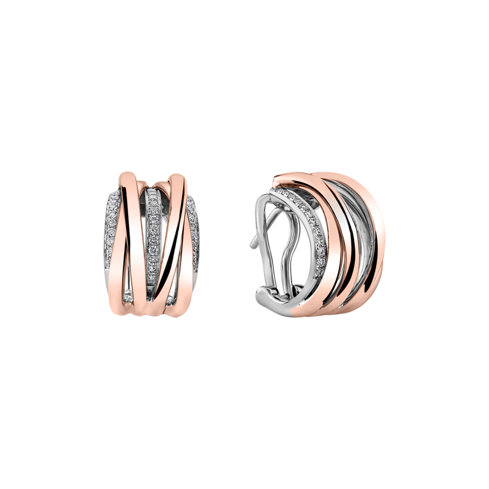 Náušnice s diamantmi Luxury Pleasure