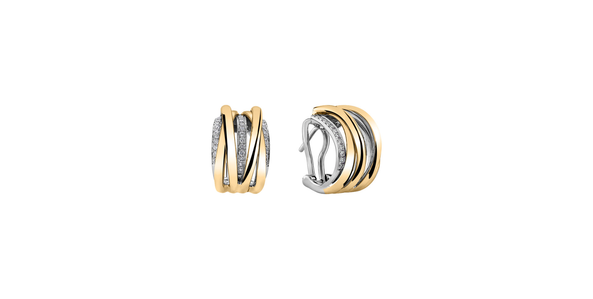 Náušnice s diamantmi Luxury Pleasure