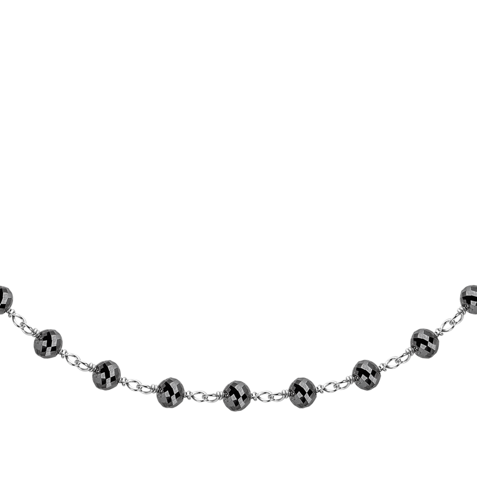 Náramok s čiernymi diamantmi Dark Melody
