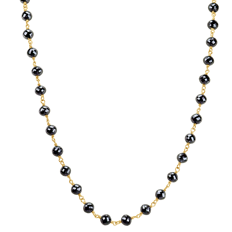 Náhrdelník s čiernymi diamantmi Dark Melody