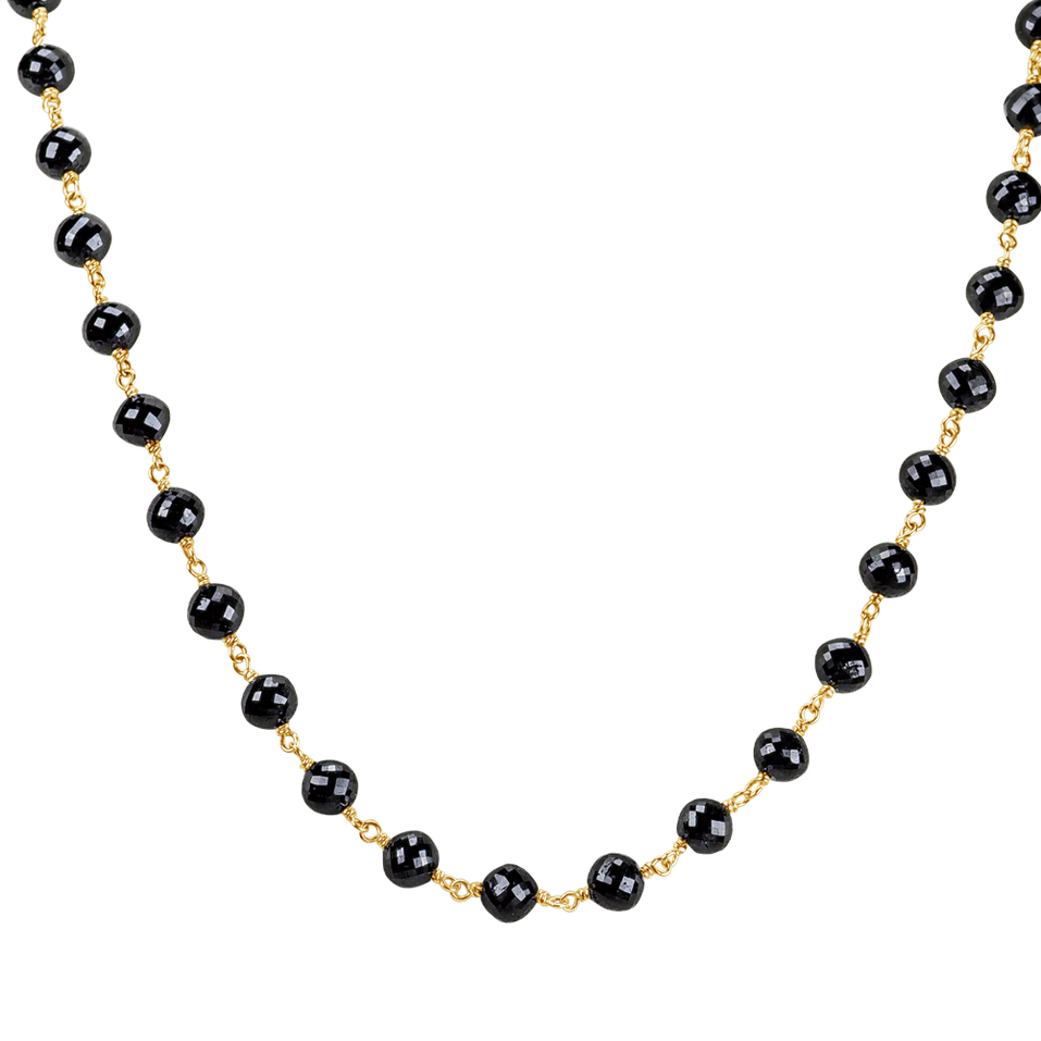 Náhrdelník s čiernymi diamantmi Dark Melody