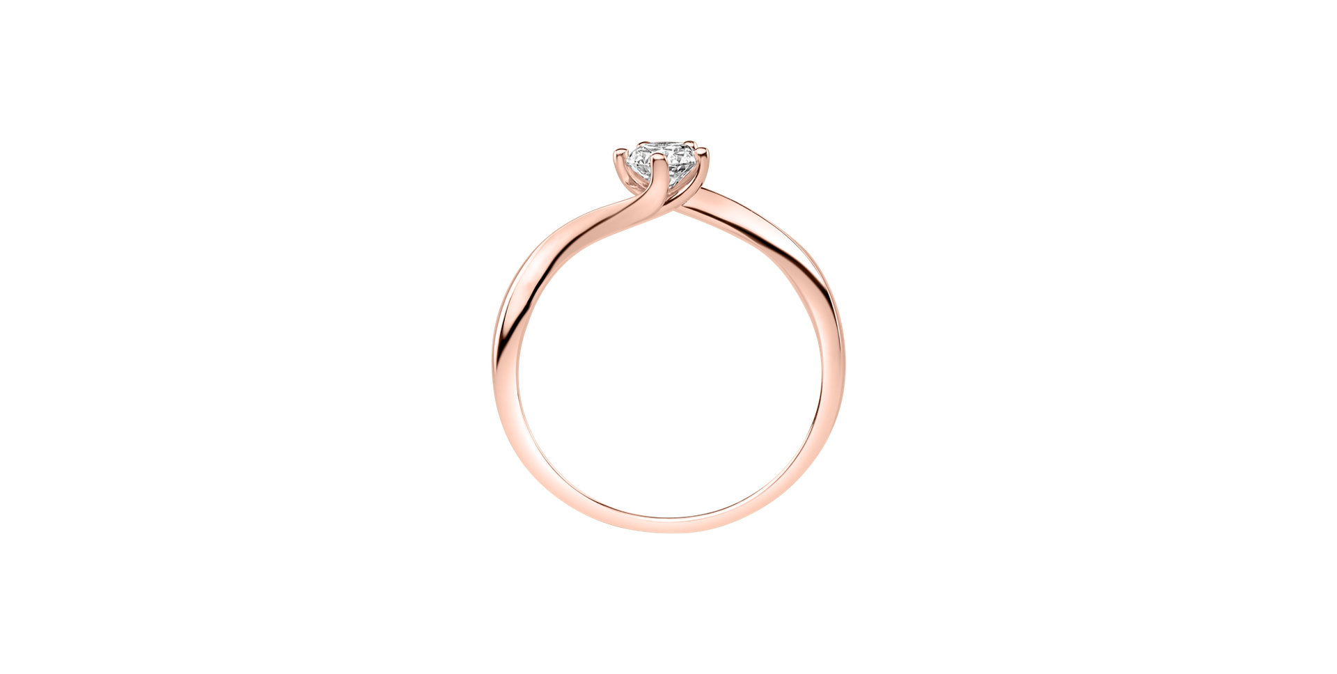 Prsteň s diamantom Vivid Love