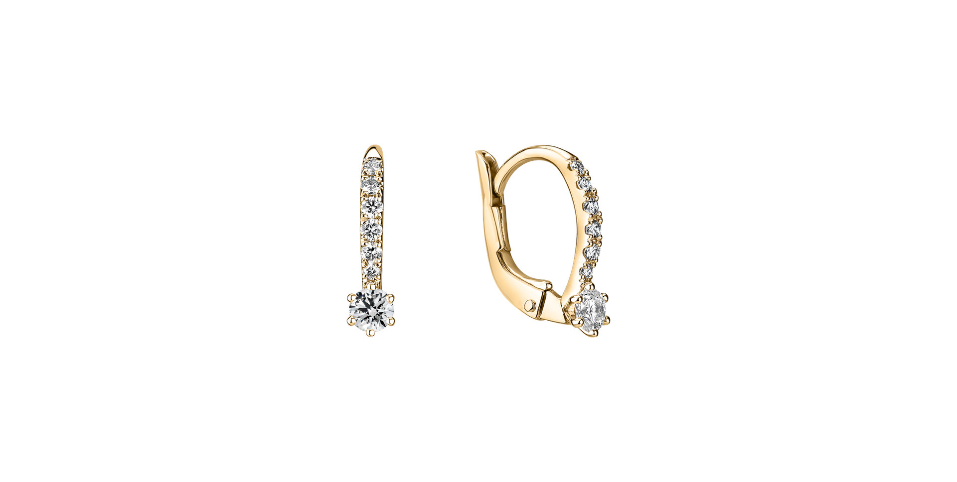 Náušnice s diamantmi Essential Glow