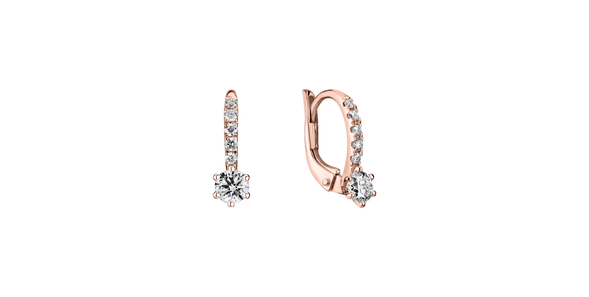 Náušnice s diamantmi Essential Glow