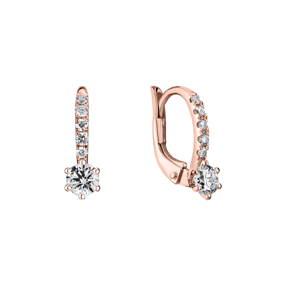 Náušnice s diamantmi Essential Glow