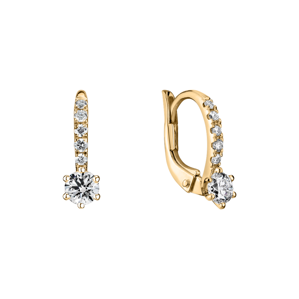 Náušnice s diamantmi Essential Glow