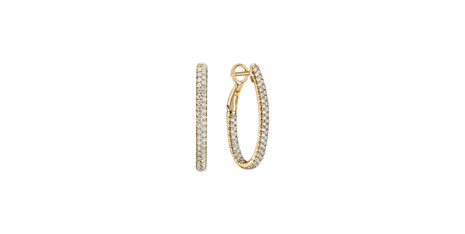 Náušnice s diamantmi Inferno Courier