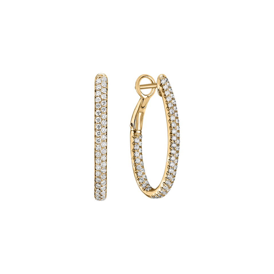 Náušnice s diamantmi Inferno Courier