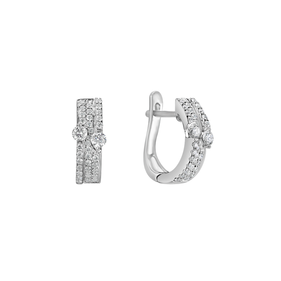 Náušnice s diamantmi Morning Dew