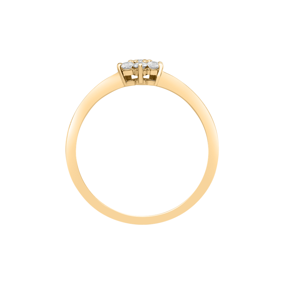 Prsteň s diamantmi Winter Star