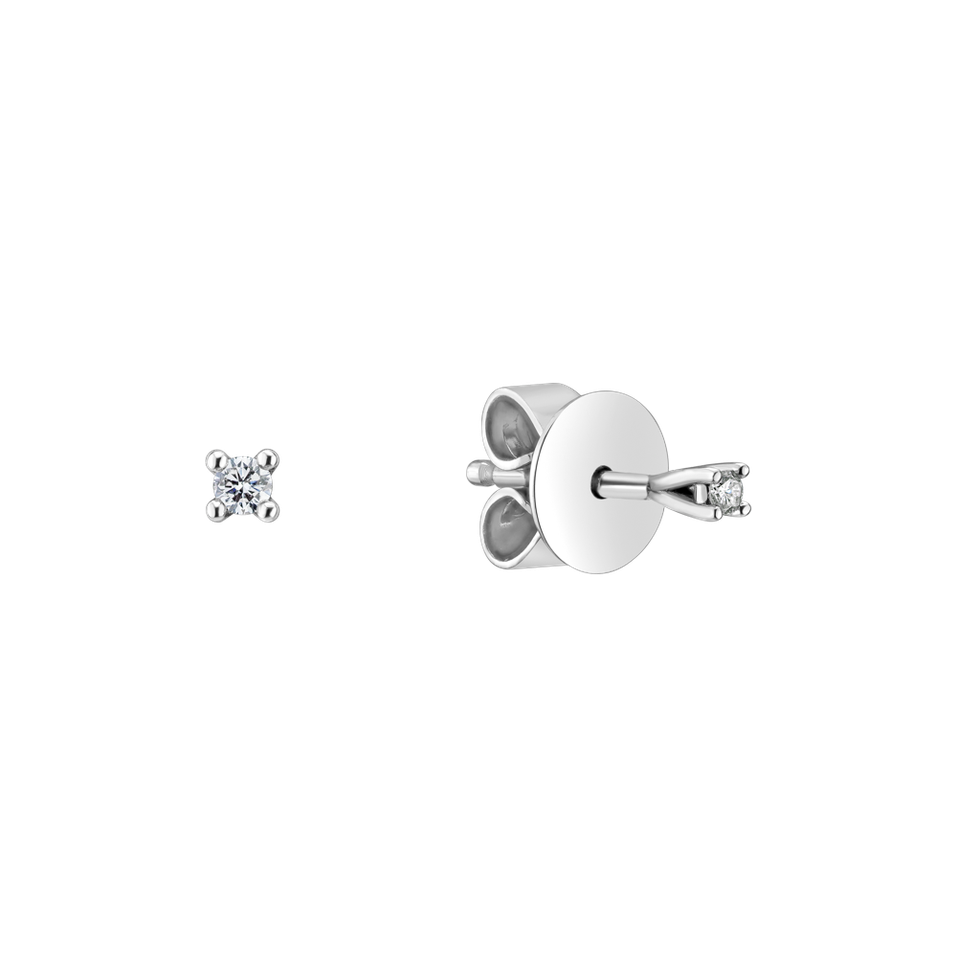 Náušnice s diamantom Essential Shine