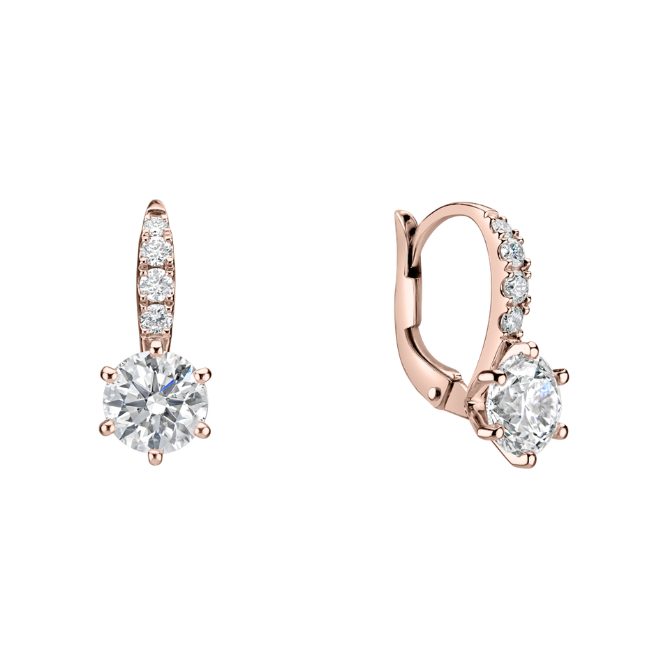 Náušnice s diamantmi Essential Glow