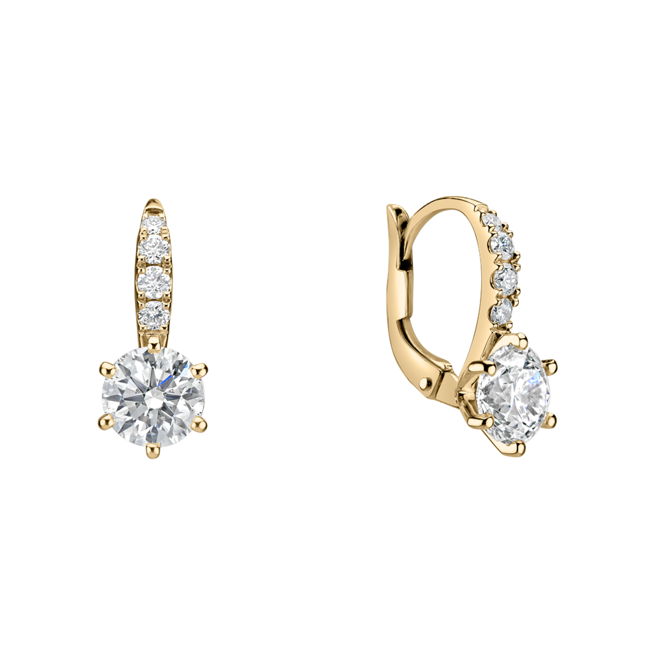 Náušnice s diamantmi Essential Glow