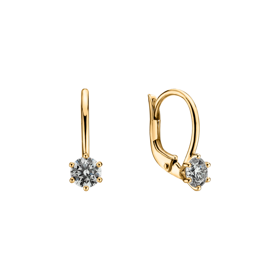 Náušnice s diamantom Everyday Glow