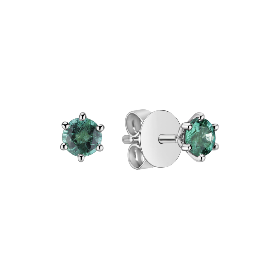 Náušnice so smaragdom Vesper Romance