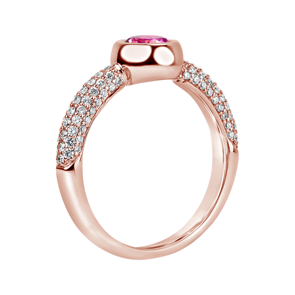 Prsteň s topásom a diamantmi Miracle Ray