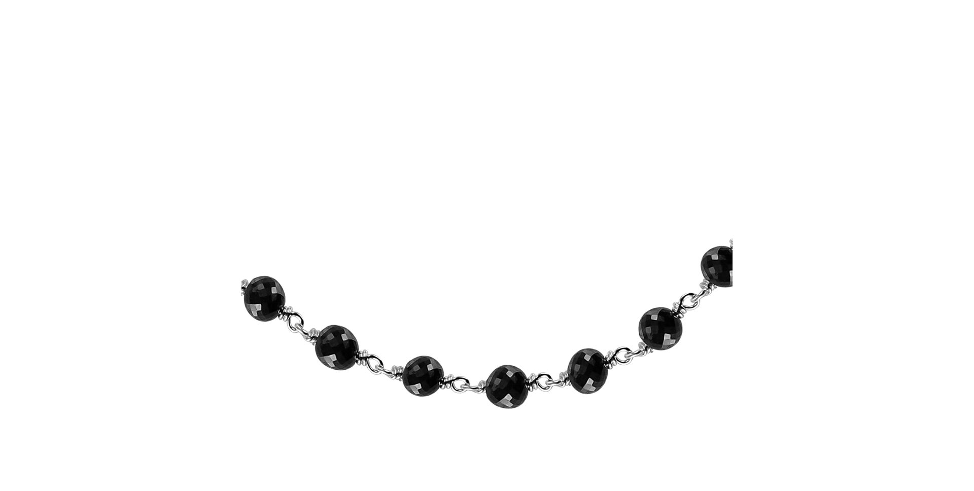 Náramok s čiernymi diamantmi Dark Melody